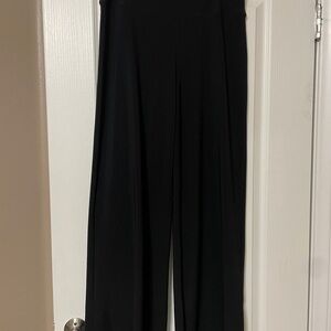 Boston Proper Black Women's Wide Leg Traveler Pants